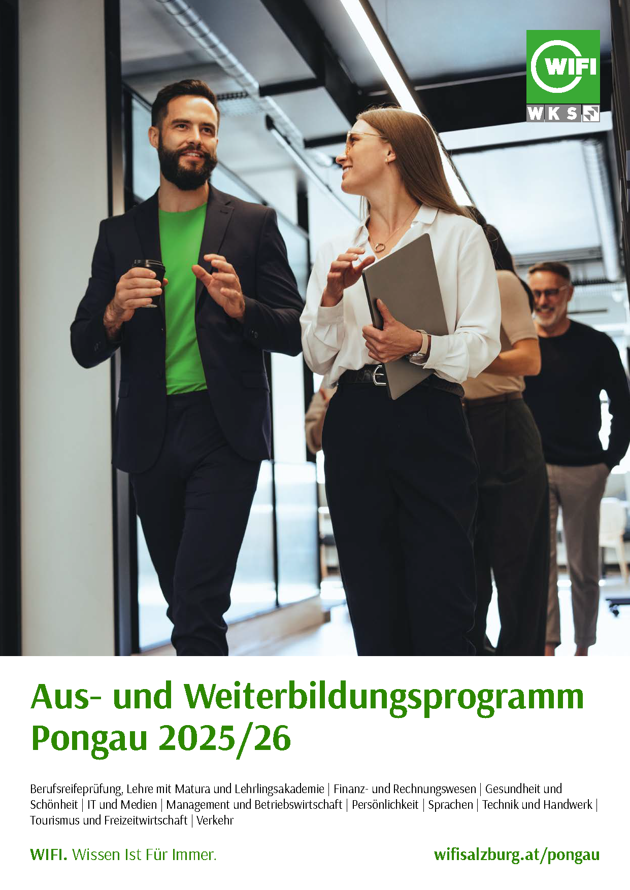 Titelblatt der WIFI Bezirksstellenbroschuere Pongau